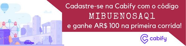 Cupom de desconto Cabify - Cadastre-se na Cabify com o código MIBUENOSAQ1 e ganhe $100 pesos na sua primeira corrida!